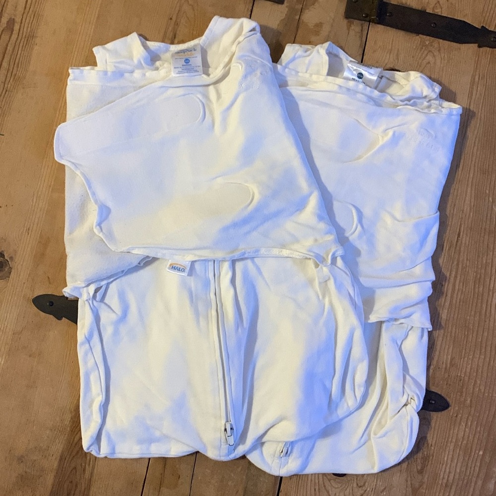 Lot of 2- HALO newborn sleepsack swaddle, 0-3 mo., 6-12 lbs, unisex